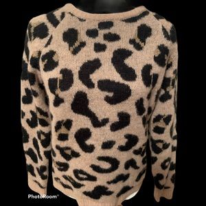 Elsamanda Made in Italy, Leopard Print Sweater